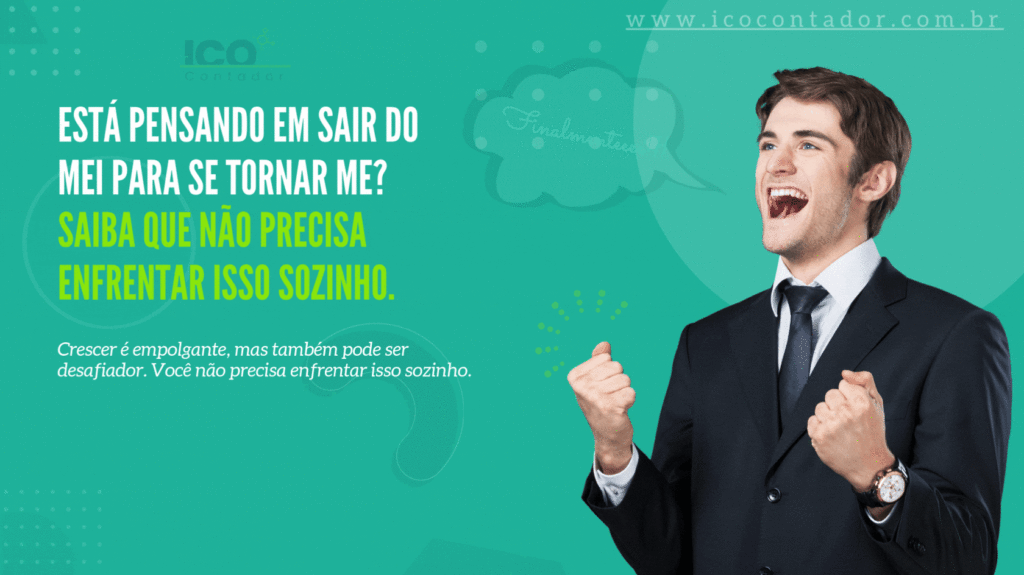 Publicitário fazendo a transição de MEI para ME com a ajuda da ICO Contador"